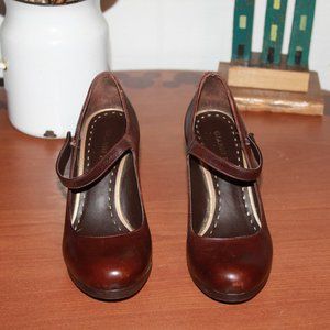 Sale: Gianni Bini Mary Jane Style Pumps (Haley) Brown Leather Size 6M